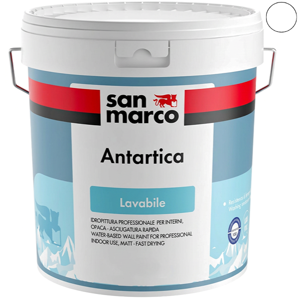 SAN Marco Antartica Bianco Idropittura Lavabile per Interno - SAN MARCO